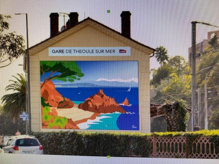 2 Pieces Climatise A 200M Des Plages Théoule-sur-Mer Exteriör bild