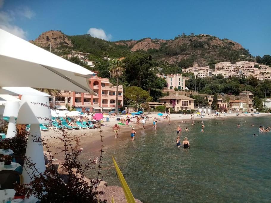 2 Pieces Climatise A 200M Des Plages Théoule-sur-Mer Exteriör bild